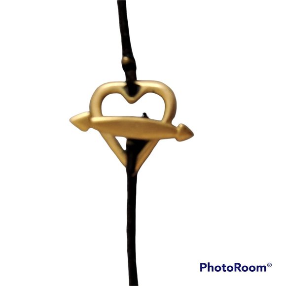 Women's Fashion Jewelry Black Silver Gold Plated Pendant Black String Necklace - Picture 3 of 9